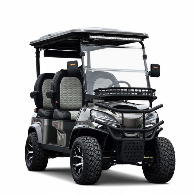 E Style Two-row 4-seater Off Road Mini Utility Wholesale Electric Golf Cart (WINNER-GC-E 4S)